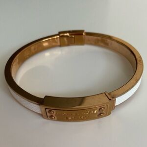 Michael Kors Logo ID Leather Bracelet